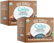 Mushroom Hot Cacao Mix with Reishi by Four Sigmatic – Organic Reishi Mushroom, Cinnamon, Cardamom, Stevia, & Cacao. Reduces Anxiety & Stress, Relaxes the Body, Improves Sleep | USDA Organic | Vegan & Paleo (2 Packs of 10 Packets)