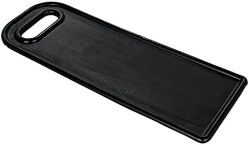 Camco Camper/RV Non-Slip Base Pad for Curved Levelers and Wheel Chocks - Keeps RV Wheel Chocks & Curved RV Leveling Blocks from Shifting - Features Built-in Carry Handles - Crafted of Rubber (44426)