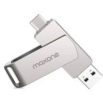 Maxone Flash Drive USB Type C Both 3.1 Tech - 2 in 1 Dual Drive Memory Stick High Speed OTG for Android Smartphone Computer, MacBook, Chromebook (256GB)