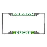 FANMATS NCAA University of Oregon Ducks Chrome License Plate Frame