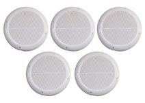 Myy Brand Wall Air Ventilation Hole Closer Exhaust Fan Chimney Vent Pipe Back Cover Mosquito Net Dust Controller White (6 Inch Round 5 Psc)