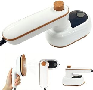 Portable Clothes Steamer,2-in-1Clothes Steamer Handheld,180° Foldable Handheld Iron,Ceramic Glaze Panel Iron,Mini Irons Steam Steamer for Travel,Mini Irons Fabric Steamer for Home, Business Trip