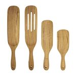 FAAY Spurtles Set of 4, Kitchen Utensils, Multi Utensil for Cooking, 100% Healthy from High Moist Resistance Teak, Utensils for Non Stick Cookware and Instant Pot