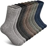 SIMIYA 5 Pairs Wool Socks Mens, War