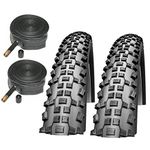 Schwalbe Rapid Rob 26" x 2.10 Mountain Bike Tyres with Schrader Inner Tubes (Pair)