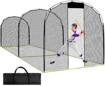 KAIDIDA Baseball Batting Cage 16x10x10 FT Backyard Batting Cage Portable Golf Hitting Cage with Carry Bag for Outdoor Training