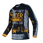 JPOJPO Men's Cycling Jersey MTB T Shirt Long Sleeve Youth Off-Road Motorcycle Jersey Bicycle Clothes Anti-UV, Cu9529, Medium