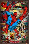 Marvel Comics, Spider-Man Retro Maxi Poster, Multi-Colour, 61 x 91.5 cm