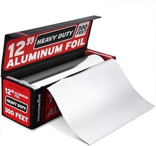 Stock Your Home Heavy Duty Aluminum Foil Roll, 300 FT x 12 Inches Wide Aluminum Foil Heavy Duty Rolls, Heavy Duty Foil with Easy Tear Dispenser, Premium Tinfoil Roll to Wrap & Store Food