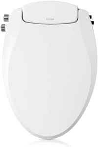 Brondell Swash Ecoseat Non-Electric Bidet Toilet Seat, Fits Elongated Toilets, White - Dual Temperature, Dual Nozzle System - Bidet with Easy Installation