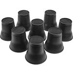 BTSD-home Bed Risers 6 Inch Heavy Duty Adjustable Table Risers Suitable for Sofas, Couches, TV Stands and Chairs (4 Pack, Round)