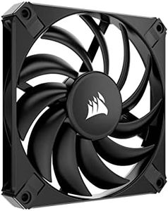 Corsair AF120 SLIM, Ventilador con Rodamiento Dinámico Líquido PWM de 120 mm (Formato Pequeño, Silenciosa aspa de Ventilador, 600 RPM hasta 2000 RPM, Modo Zero RPM) Paquete Individual, Negro