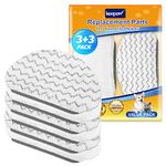 KEEPOW Steam Mop Replacement Pads Compatible with Bissell Powerfresh Steam Mop 1940 1544 1440 Series, 19401, 1544A, 1440, 1940W, 19404, 1806, 1940A, 5938, 19408, 1940Q (6 Pack)