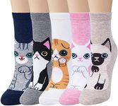 YSense 5 Pairs Womens Cute Animal S