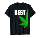 Couples Matching Best Buds BFF Marijuana Leaf Weed Gift T-Shirt