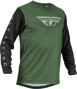 Fly Racing 2023 Adult F-16 Jersey (Olive Green/Black, Medium)