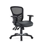 Modway Articulate Mesh Office Chair with Fully Adjustable Black Vinyl Seat