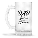 YuBingo Dad You're Classic Funny Beer Mug from Daughter, Son - Cool Birthday Present Idea for a Father, Men, Guys, Him (500ML) Frosted