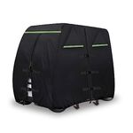 Che Yi Bao Waterproof Golf Cart Cover 210D Heavy Duty Marine Grade Fabric Oxford Fabric Fit for 4 Passengers 2 Passengers Club Car/EZGO (95 x 48x 66 inch, 210D Black)