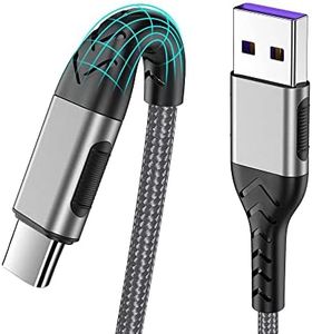 Durcord USB C Cable, Upgarded 2Pack 10ft Fast USB Type C Charging Cable for Android/Phone/Pad/Laptop, Type C Charger Braided USB Cable Compatible withi Phone 16/15/Pro/Plus/Max/Sam.Sung-Silver