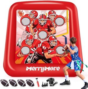 MerryMove 6.6FT Giant Inflatable Football Toss Game