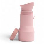 Whizzer - Discreet & Compact Travel Toilet Seen on Dragons Den | Portable & Leak Proof Silicone Pee Bottle - Festival Essentials Camping Toilet | 500ml Capacity | Pink