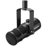 MAONO Dynamic Microphone, USB/XLR Podcast PC Microphone with Software, EQ,Tap-to-Mute, Headphone Jack, Gain Knob & Volume Control, Studio Mic for Broadcast, Recording, Streaming & Gaming (PD400X)