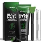 Blackhead Remover Mask, Charcoal Peel Off Face Masks Kit, Blackheads Remover Peel Off Mask for Men & Women, Purifying & Pore Cleaning – Includes Brush,Extractor Tool