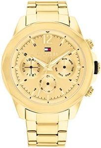 Tommy Hilfiger Reloj Analógico de Cuarzo multifunción para Hombre con Correa en Acero Inoxidable Dorado - 1792060