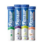 Fast&Up Reload – Energising Electrolyte Drink - Variety Pack - 80 Effervescent Hydration Tablets - Added Vitamin C & B12 - Vegan