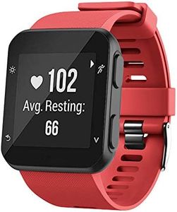 WIIKAI Replacement Garmin Forerunner 35 Strap Bands,Silicone Watch Band Compatible for Garmin Forerunner 35. (Red)