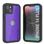 Punkcase for iPhone 14 Plus Waterproof Case [StudStar Series] [Slim Fit] [IP68 Certified] [Shockproof] [Dirtproof] [Snowproof] 360 Full Body Armor Cover for iPhone 14 Plus (6.7") (2022) [Purple]