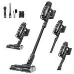 Eureka Cordless Vacuum Cleaner Powerful for Hard Floor and Pet Hair, Lightweight Portable Convenient Cordless Stick and Handheld Vacuum LED Headlight, Black, ReactiClean NEC440BK w/Anti-Tangle Brush