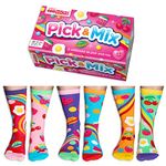 United Oddsocks Pick & Mix Box 6 Oddsocks For Girls UK 12-5.5 EUR 30.5-38.5