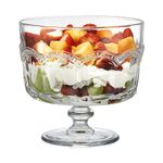 Artland- Pearl Ridge Trifle Bowl - 2800 ml - Glass Bowl - Pearlridge Range - Pressed Glass, Gift Boxed