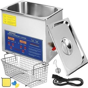 10L Ultrasonic Cleaner with Heater and Timer, 240W Stainless Steel Ultrasonic Cleaning Machine, Professional Ultrasonic Parts Cleaner Ultrasound Cleaning Machine for Lab Tools Auto Parts