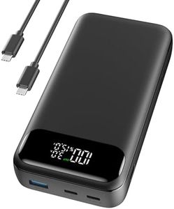 A ADDTOP Power Bank, 20000 mAh 65 W Phone & Laptop Powerbank, batterie esterne per cellulare ricarica rapida USB C Input & Output, compatibile con MacBook Pro Surface Go iPad iPhone Pro Max Nero