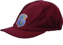 West Indies Test/ODI Cricket Baseball Cap Hat with embraided Logo Adult/Men ONE Size Adjustable Red