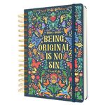 Grupo Erik Frida Kahlo Diary 2024-2025 | Back To School 12 Months Academic Diary A5 Day To Page | August 2024 - July 2025 | Mid Year Diary 2024-2025 With Stickers | Cute Planner