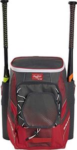 Rawlings - Zaino da baseball da bambino, taglia L, colore: Scarlet