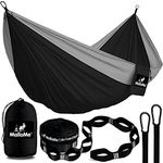 MalloMe Camping Hammocks with Hammock Straps - Portable Adults & Kids Hammock Single & Double Hammock Sizes 2 Person - Camping Accessories Gear Bushcraft Equipment Indoor Garden & Outdoor Travel Hamok