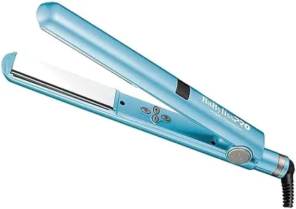 BaBylissPRO Nano Titanium Flat Iron Hair Straightener, 1" Digital Hair Straightener Iron for Professional Salon Results and All Hair Types