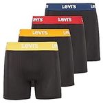 Levi's Mens Underwear 4 Pack Microfiber Boxer Briefs for Men Super Soft