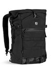 OGIO Alpha Convoy 525r Rolltop 15 Inch Waterproof Laptop Compartment Eco-Codura Durable Backpack, Black, 25-27 Litre Capacity