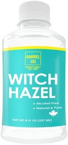 Witch Hazel (8oz) | Alcohol-Free Skin Toner, Non-Toxic and Pure| Great Colorless & Odorless | Natural Astringent to Soothes Skin| Cleansing Agent Bottled in Canada| Multiple Uses| Amriel Co.