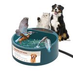 Enjoying Heated Pet Bowl Intellectual Temperature Control 2.2L Heated Dog Bowl Winter Bird Bath Heater Dish Thermal Water Bowl for Dogs, Cats, Chickens