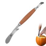 Grapefruit Knife, 2024 New Pomelo Opener, Citrus Opening Tool, Knife Curved Grapefruit Peeler with Serrated Edge, Kitchen Fruit Peeler Curved Carving Tool for Kiwi, Mango, Citrus Fruit (1PCS)