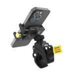 Scosche BMG2-SP HDGrip Quick Release Motorcycle Mount, Bicycle Handlebar Phone Clamp with Adjustable Cell Phone Holder Compatible with iPhone 16/15/14/13/12 Series, Galaxy, Electric Scooter, E-Bike