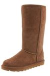 BEARPAW Women's Elle Tall Multiple Colors | Women's Boot Classic Suede | Women's Slip On Boot | Comfortable Winter Boot, Hickory Ii, 8