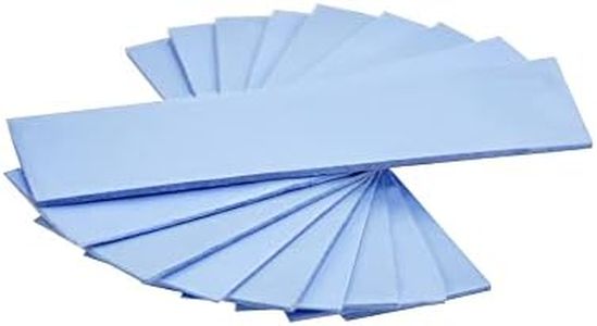 ADWITS Lot de 9 épaisseurs assorties 0,5 1,0 1,5 mm Pads en silicone thermoconducteurs avec conductivité thermique de 6,0 W/mk, Soft Safe Simple à appliquer pour SSD CPU GPU-Bleu
